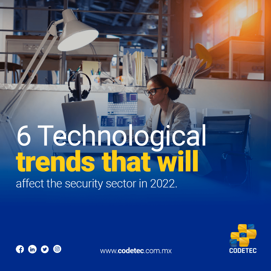6 Technological trends that will affect the security sector in 2022.